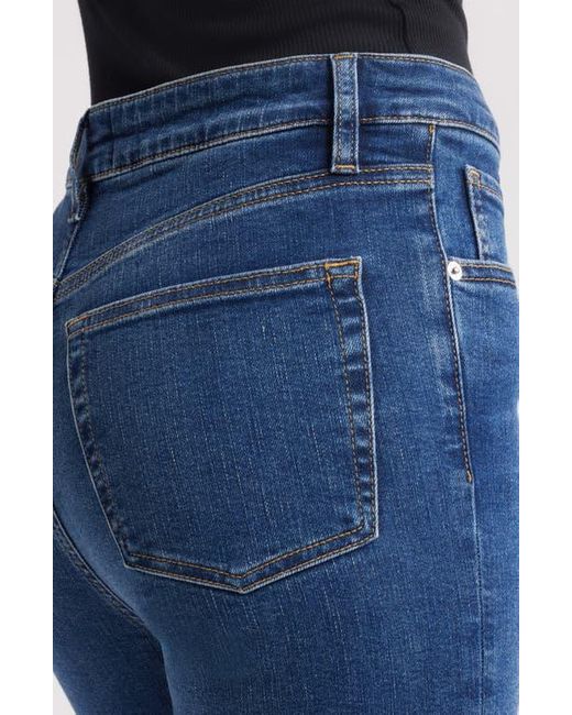 FRAME Blue The Pencil High Waist Slim Straight Leg Jeans