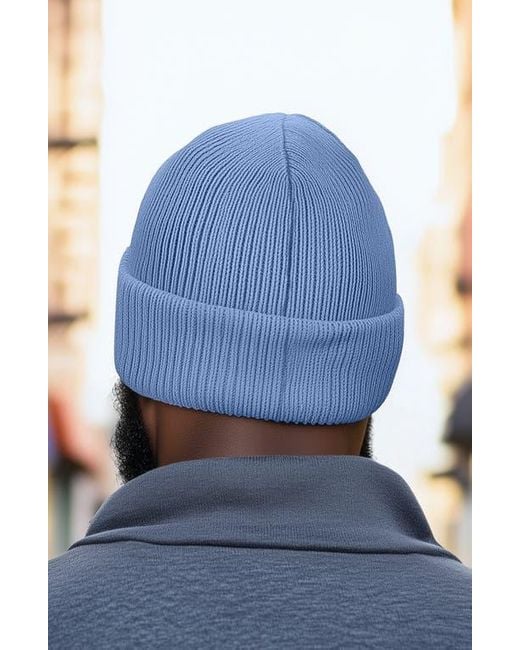 Alix Blue Ghost Beanie for men