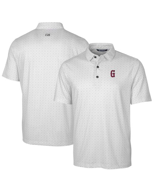 Cutter & Buck Gray Greenville Drive Big & Tall Drytec Pike Double Dot Print Stretch Polo At Nordstrom for men