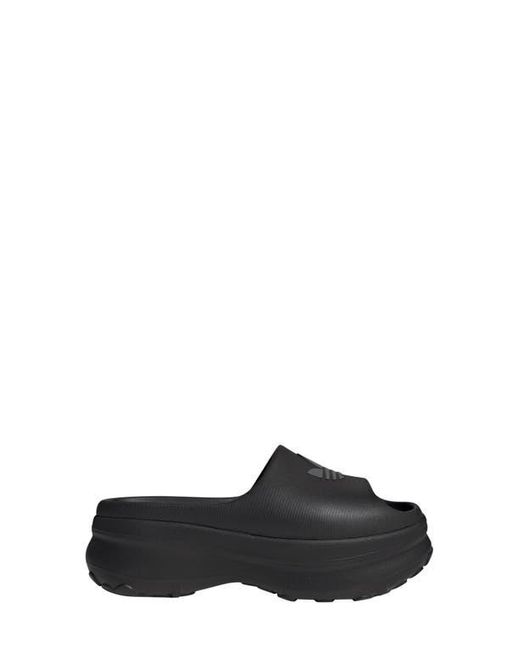 Adidas Black Adifom Stan Smith Platform Slide
