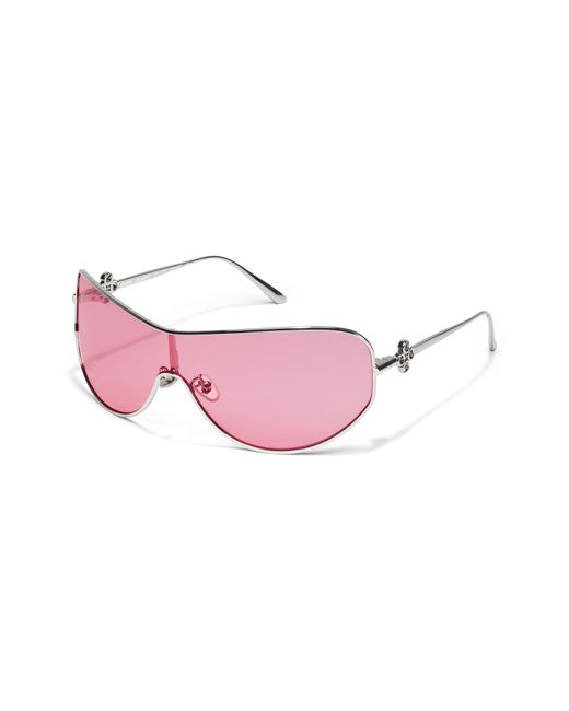 Quay Pink X Guizio Balance 51mm Shield Sunglasses