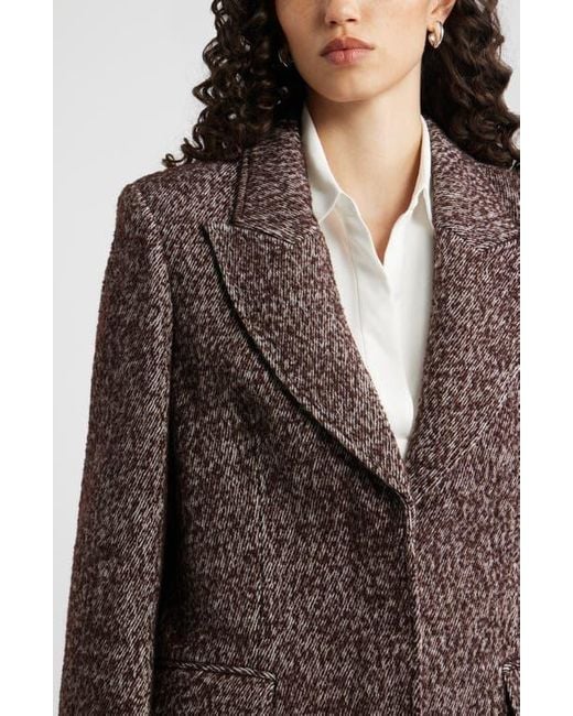 Nordstrom Gray The Liv Textured Boyfriend Blazer