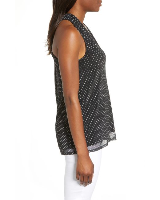Loveappella Mesh Tank Top in Black Lyst