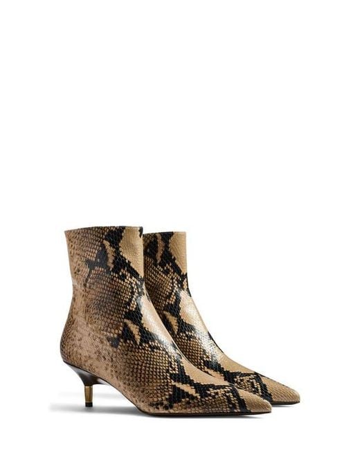 Khaite Brown Bella Pointed Toe Ankle Bootie