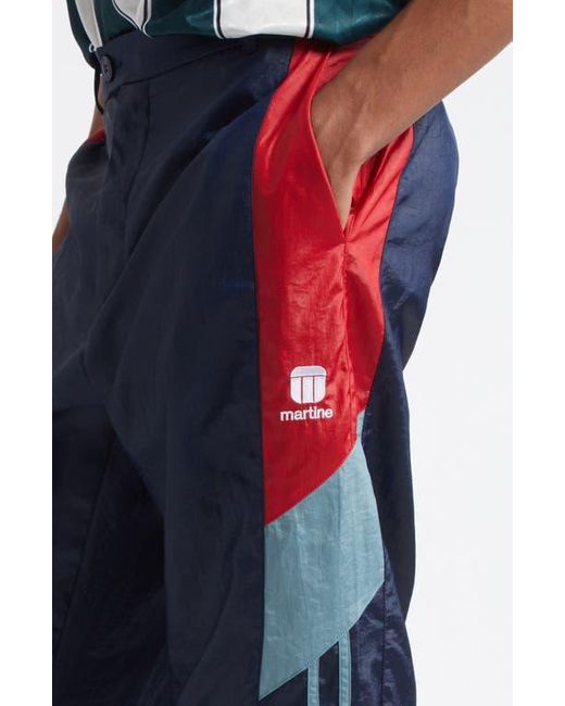 Martine Rose Blue Nylon Track Pants for men