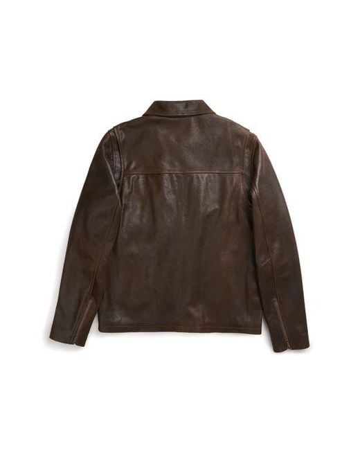 Last Wolf Brown Rainier Moto Jacket for men