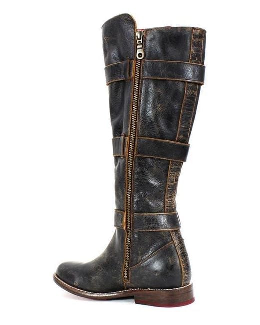 Bed Stu Black Kitty Engineer Boot