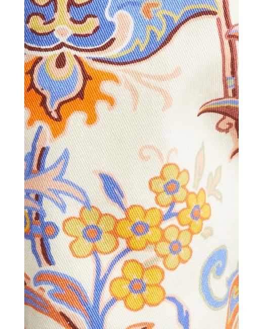 Etro Multicolor Paisley Straight Leg Pants
