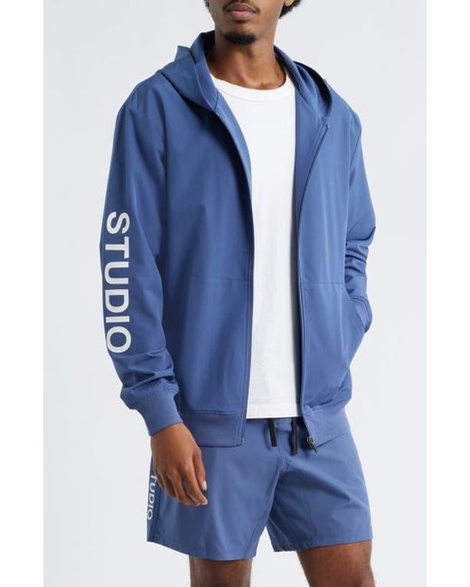 Saint Studio Blue Jett Lawrence Tempo Forever Tech Zip Jacket for men