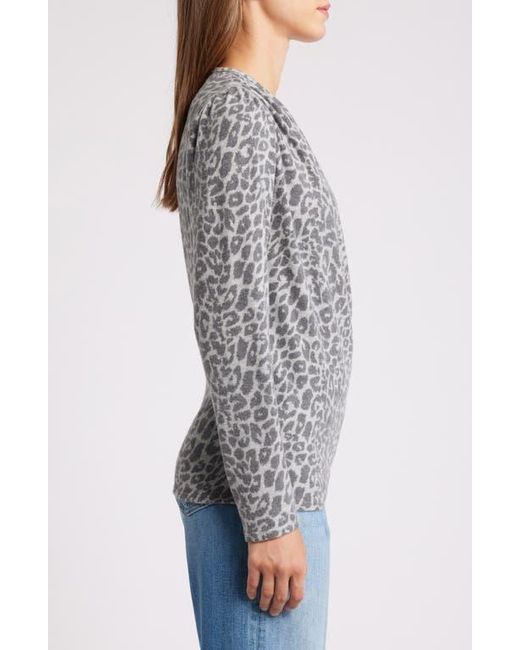 Loveappella Gray Wrap Top