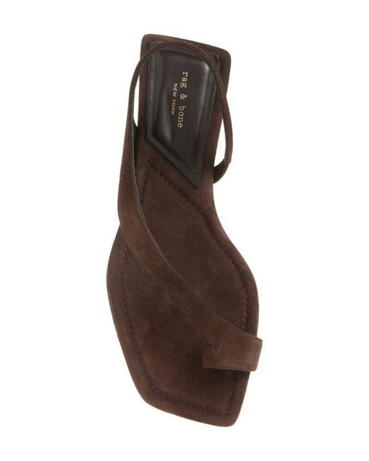 Rag & Bone White Liv Flat Sandal