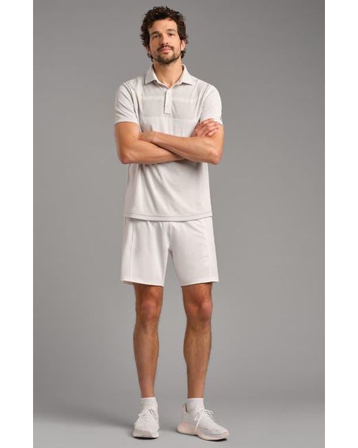 Rhone White Backspin 7-Inch Lined Shorts for men