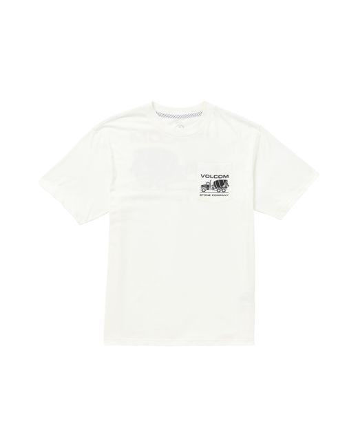 Volcom White Skate Vitals Grant Taylor Pocket Graphic T-shirt for men