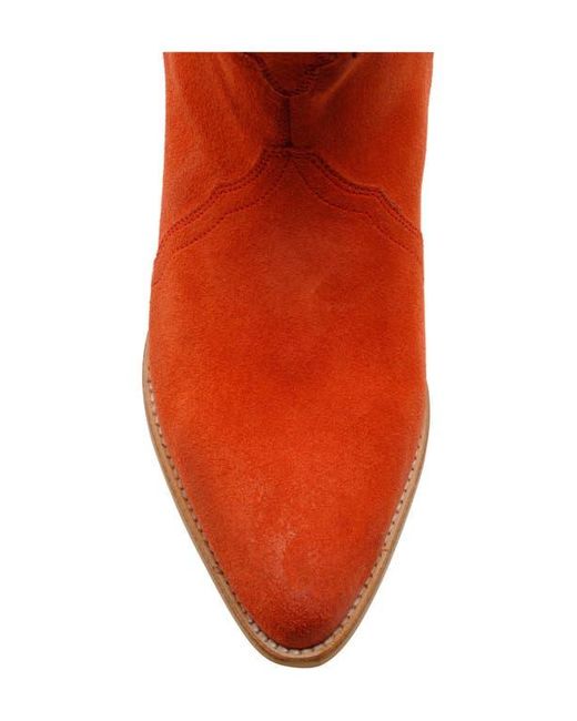 Free People Red New Frontier Western Bootie