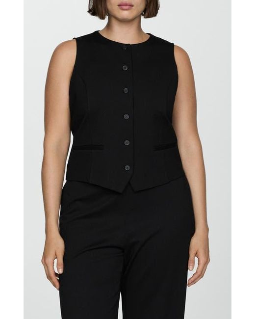 Mango Black Crop Vest