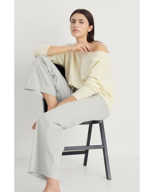 Mango Gray Stripe Pajama Pants