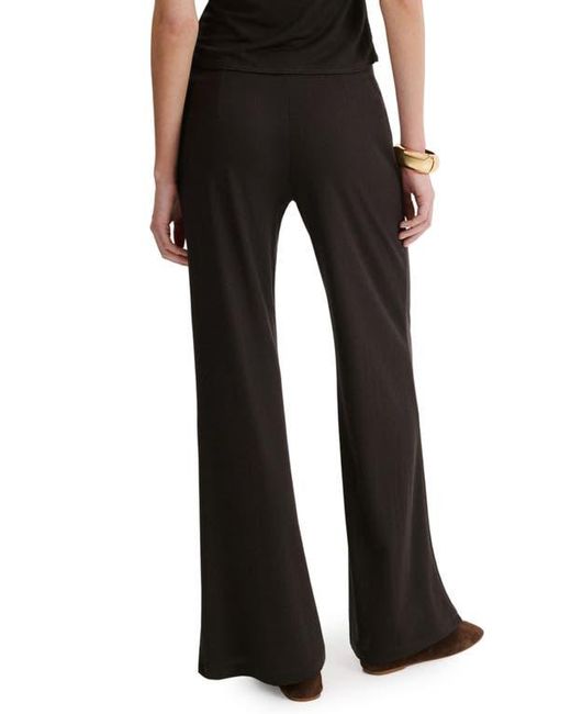 Mango Black Pull-On Straight Leg Pants