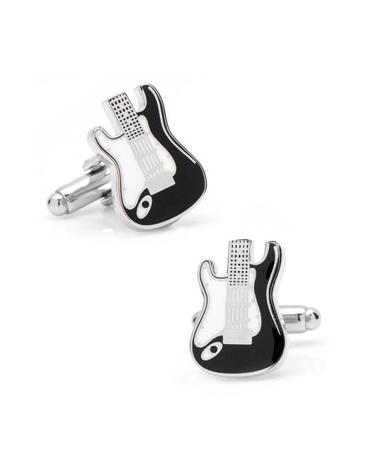 Cufflinks Inc. Metallic Electric Guitar Cuff Links for men
