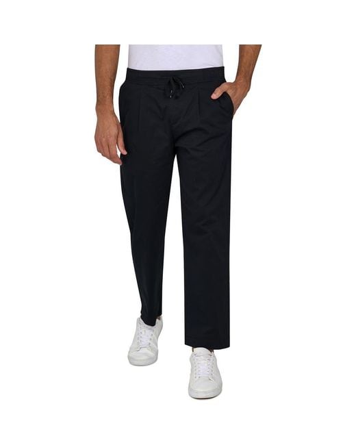Brooklyn Brigade Black Solid Drawstring Pants for men
