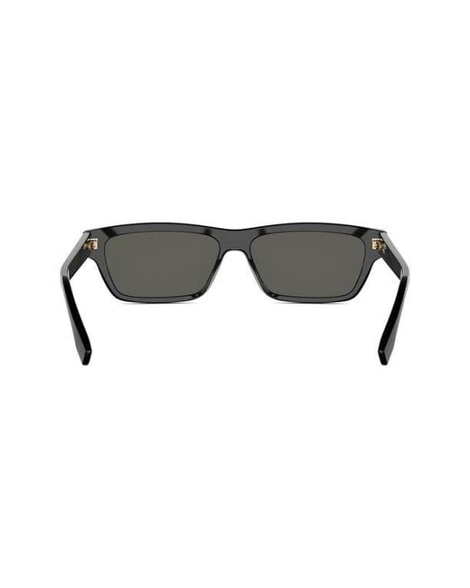 Fendi Black Ff Squared 55Mm Cat Eye Sunglasses