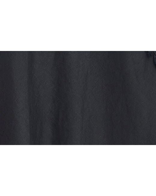 DKNY Black Linen Midi Skirt