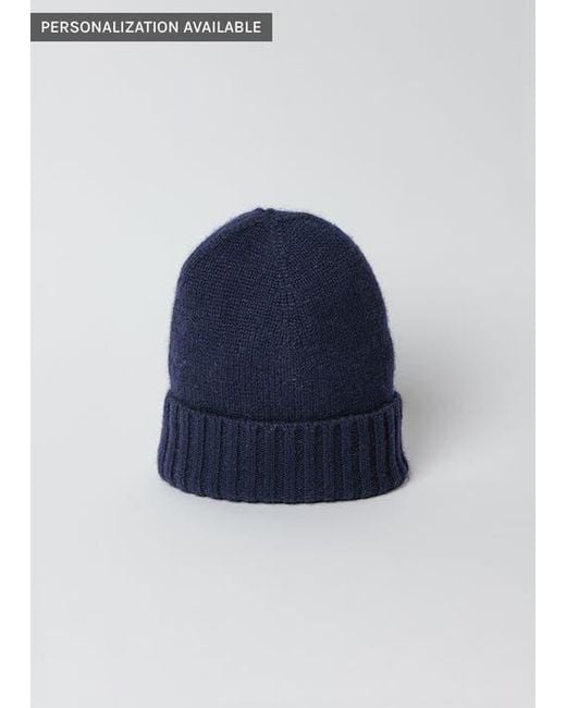 Hat Attack Blue Classic Cashmere Slouch Hat