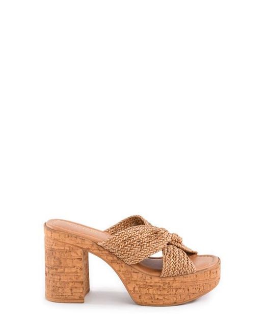 Seychelles Brown Adorned Platform Sandal