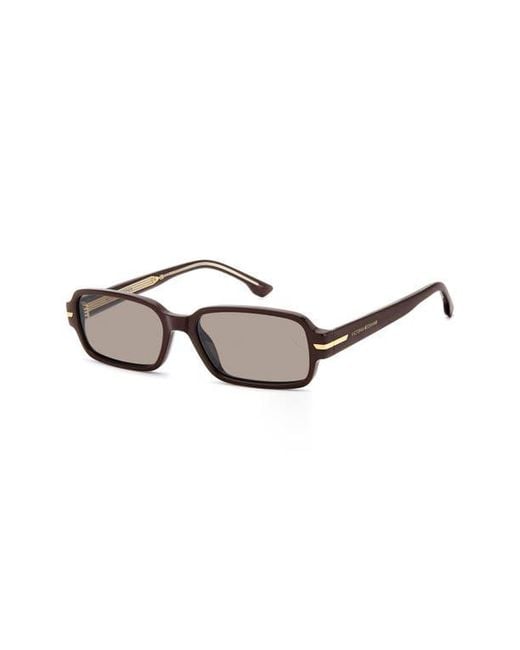 Victoria Beckham Brown 1012 Rectangular Sunglasses