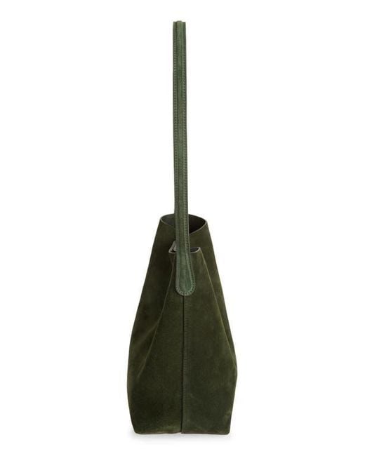 Mansur Gavriel Green Small Everyday Cabas Suede Hobo Bag