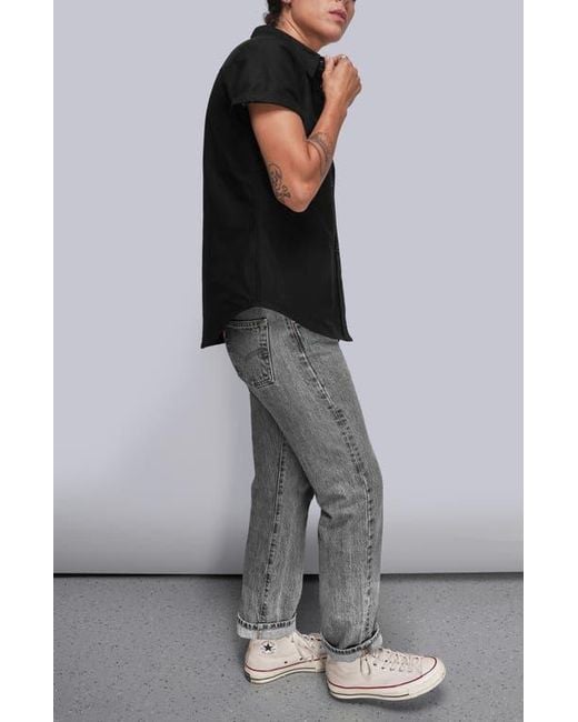 WILDFANG Black The Essential Oxford Button Up