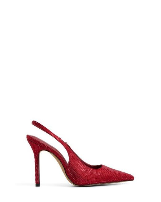 ALDO Red Lovebloom Slingback Pointed Toe Pump