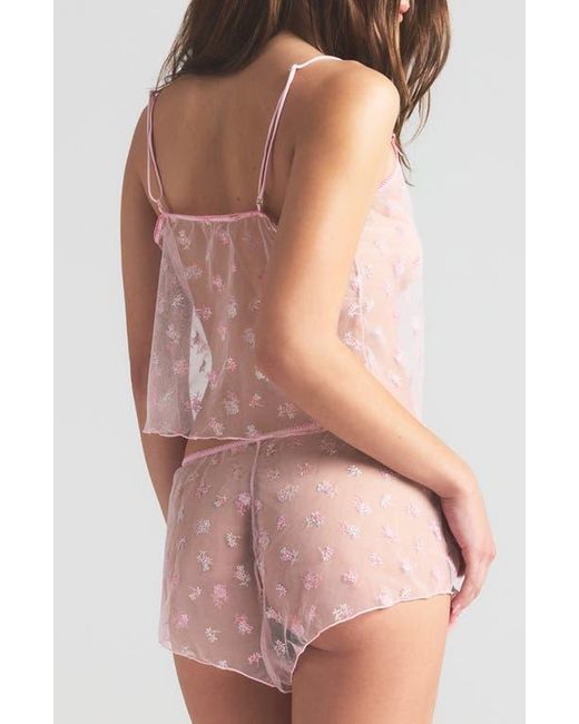 Skims Pink Intimates Camisole & Shorts Set