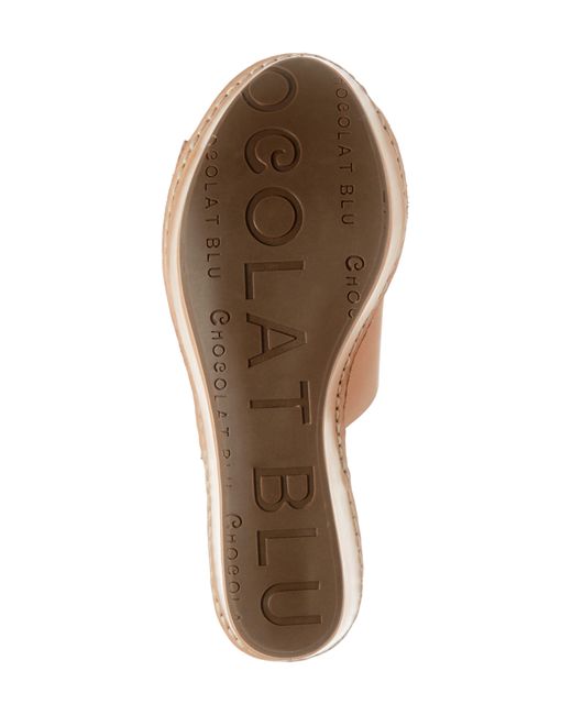 Chocolat Blu Brown Westbrook Platform Slide Sandal
