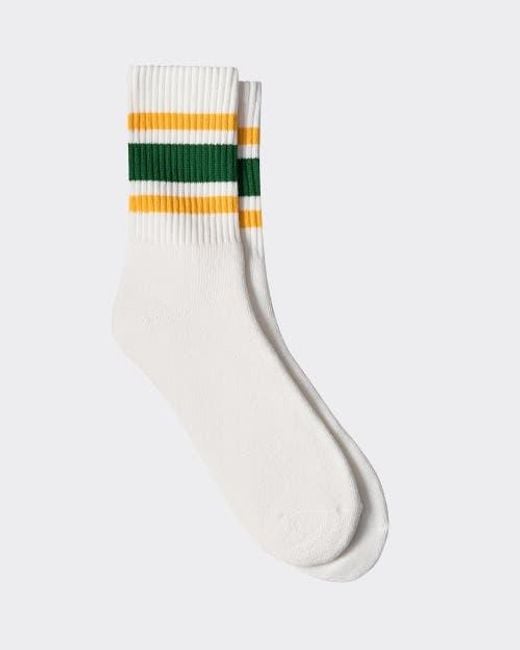 le PERE White Co-Ed Cloud Crew Socks for men