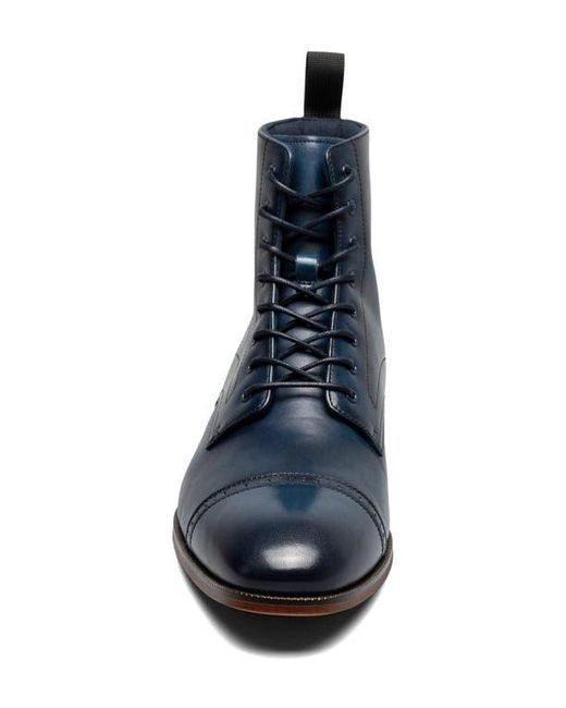 Stacy Adams Blue Henry Cap Toe Boot for men