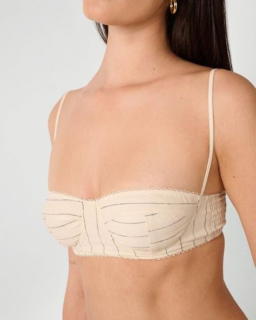 WeWoreWhat Natural Underwire Bra Top