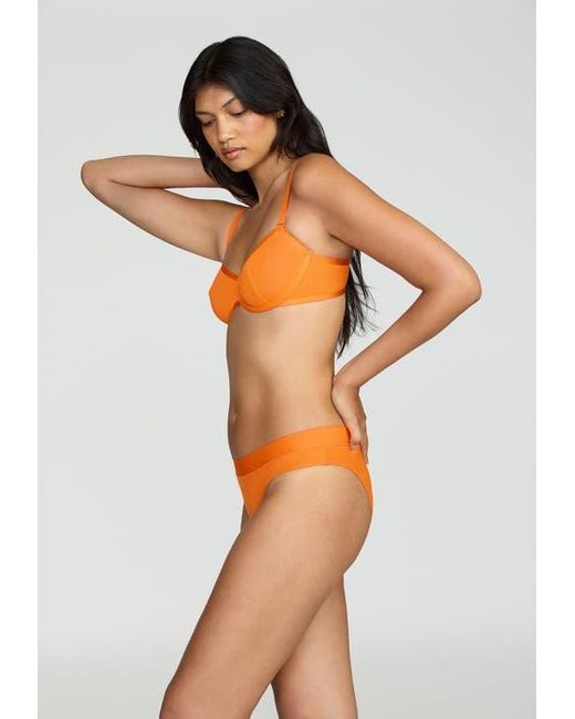 CUUP Orange The Balconette Mesh Underwire Bra