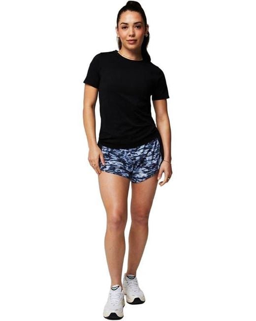 Fabletics Black Feather Tech+ Short-Sleeve Top