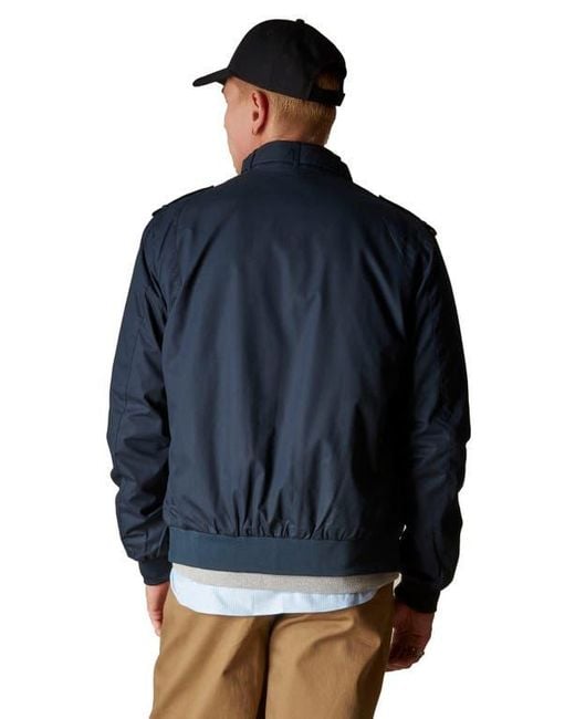 Members Only Blue Classic Iconic Racer Jacket for men