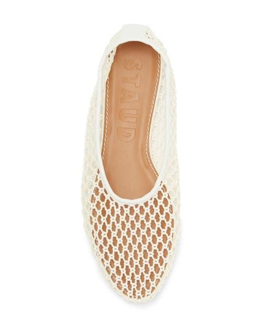 Staud Natural Alba Ballet Flat