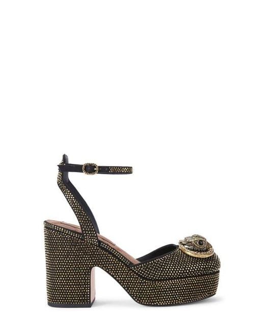 Kurt Geiger White Chelsea Ankle Strap Platform Pump