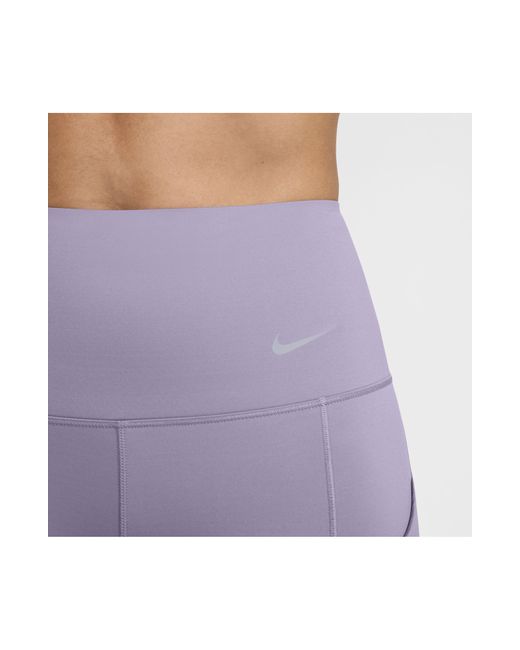 Nike Purple Dri-fit Firm Support High Waist Biker Shorts