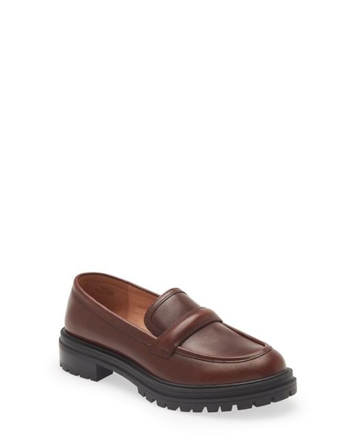 Madewell The Bradley Lugsole Loafer in Brown | Lyst