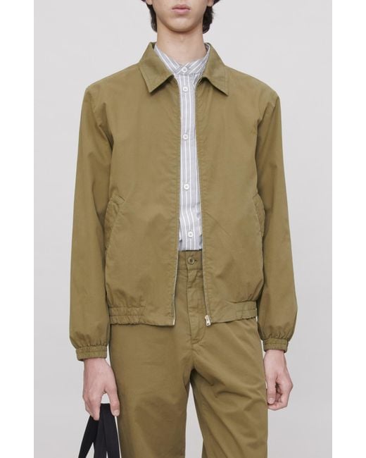 A.P.C. Green Gilbert Organic Cotton Jacket for men