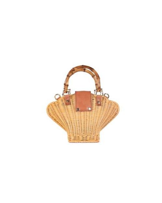 Jelavu Metallic Maree Rattan Handbag