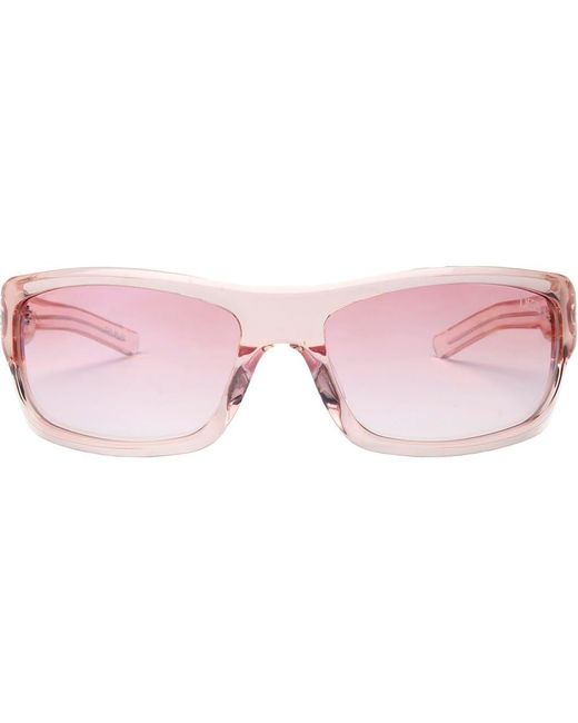 DEZI Pink Tints Out 61Mm Gradient Wrap Sunglasses