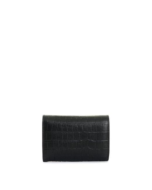 Velez Gray Embossed Leather Wallet