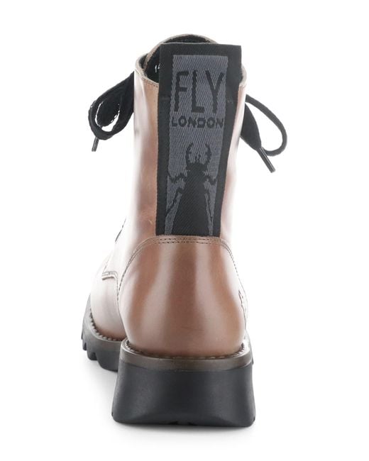 Fly London Brown Ragi Combat Boot