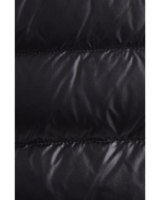 Moncler Black Quilted Down & Wool Knit Cardigan