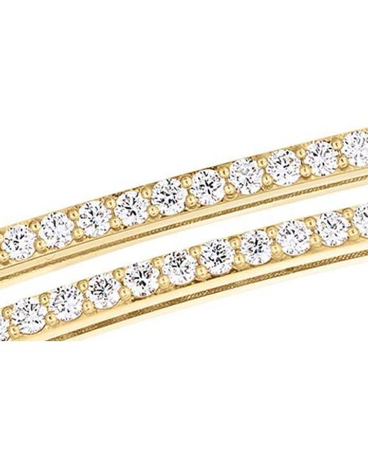 Roberto Coin Metallic Navarra Diamond Pavé Extended Link Bangle Bracelet